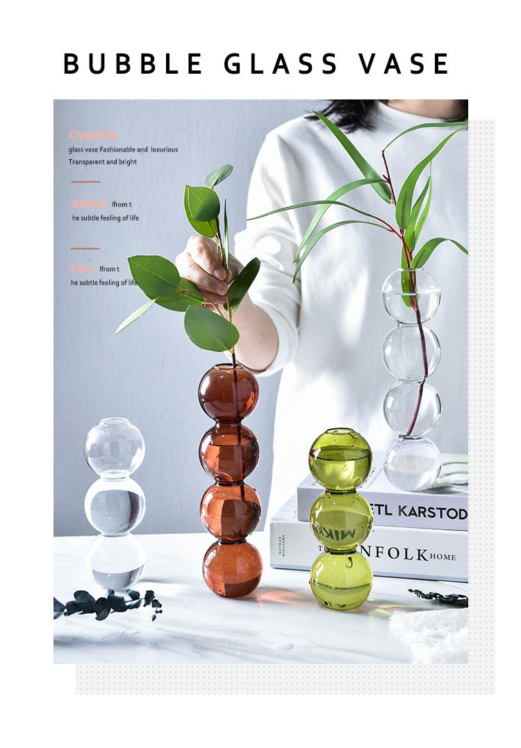 Bauble Pot - Nordic Creative Glass Bubble Vase