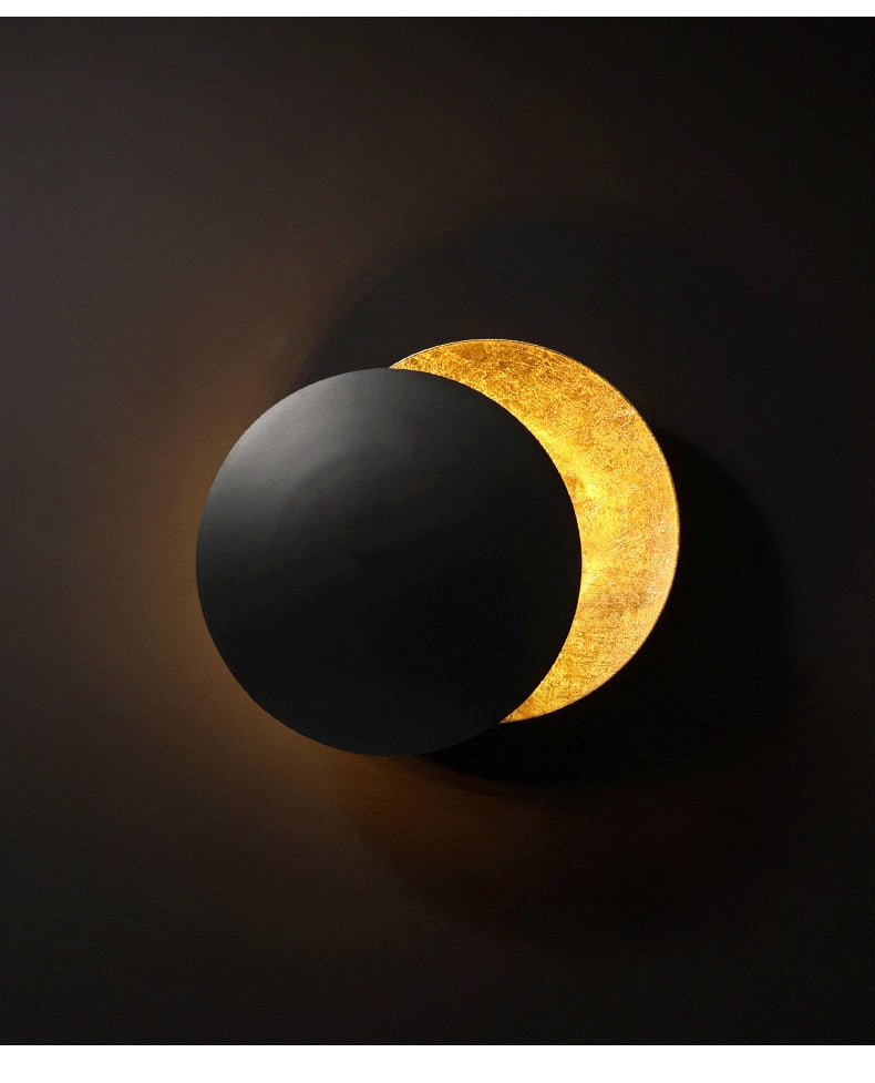 Gold Veil - Nordic Modern Creativity Bedroom Eclipse LED Art Wall Sconce Lamp