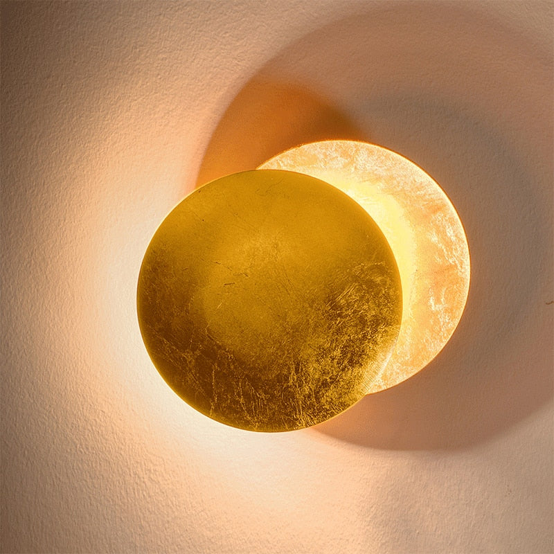 Gold Veil - Nordic Modern Creativity Bedroom Eclipse LED Art Wall Sconce Lamp