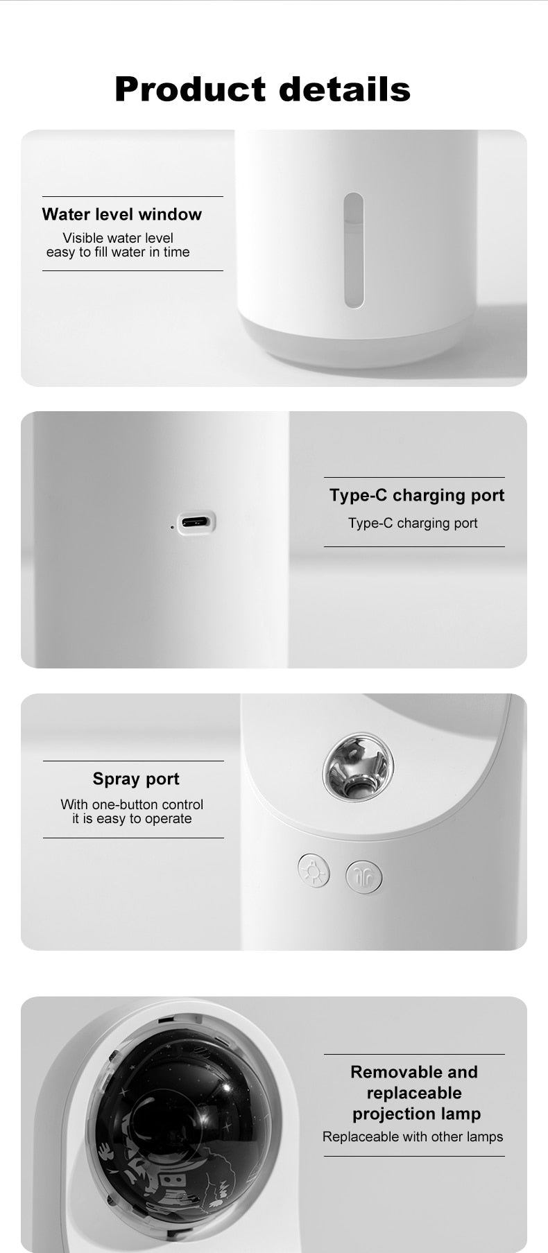 Space Mist - Projector Wireless Air Humidifier