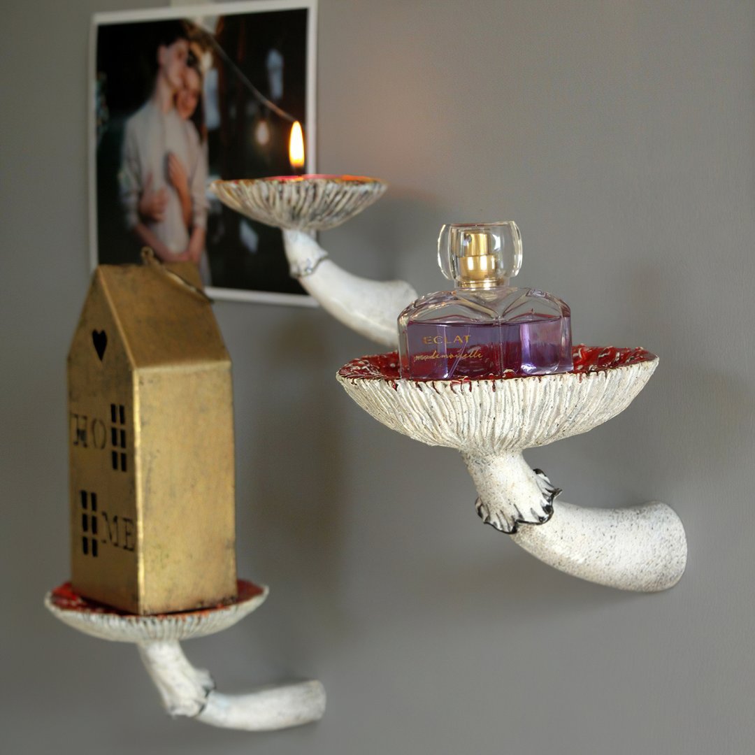 Marsh Top - Wall Floating Mushroom Hanging Shelf