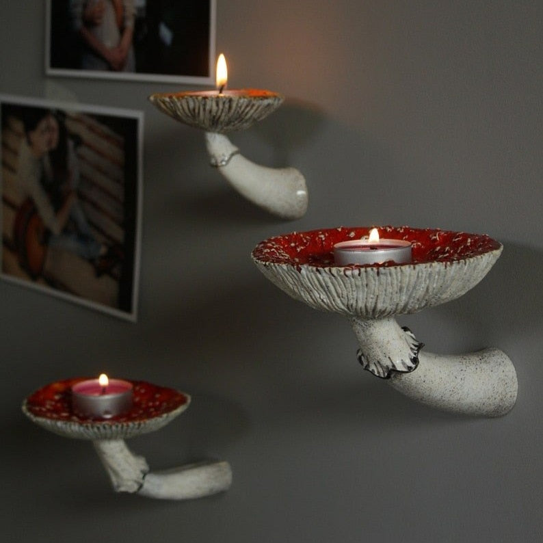 Marsh Top - Wall Floating Mushroom Hanging Shelf