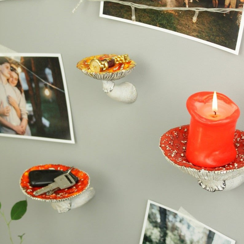 Marsh Top - Wall Floating Mushroom Hanging Shelf