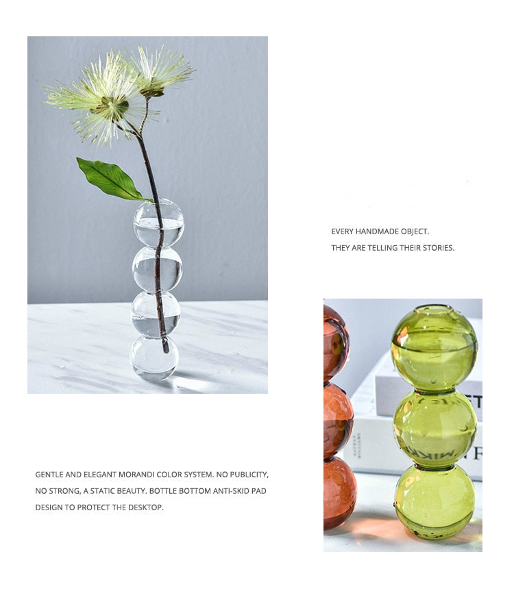 Bauble Pot - Nordic Creative Glass Bubble Vase