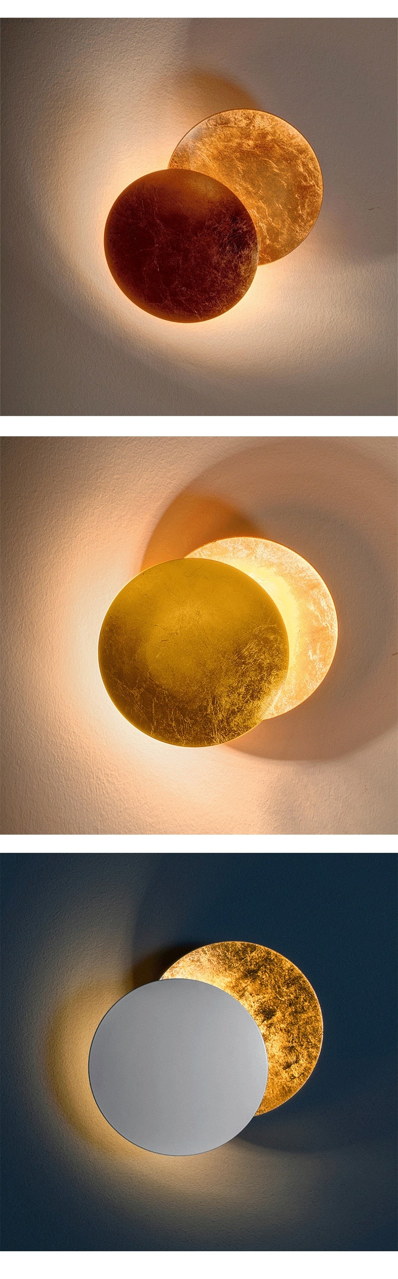 Gold Veil - Nordic Modern Creativity Bedroom Eclipse LED Art Wall Sconce Lamp