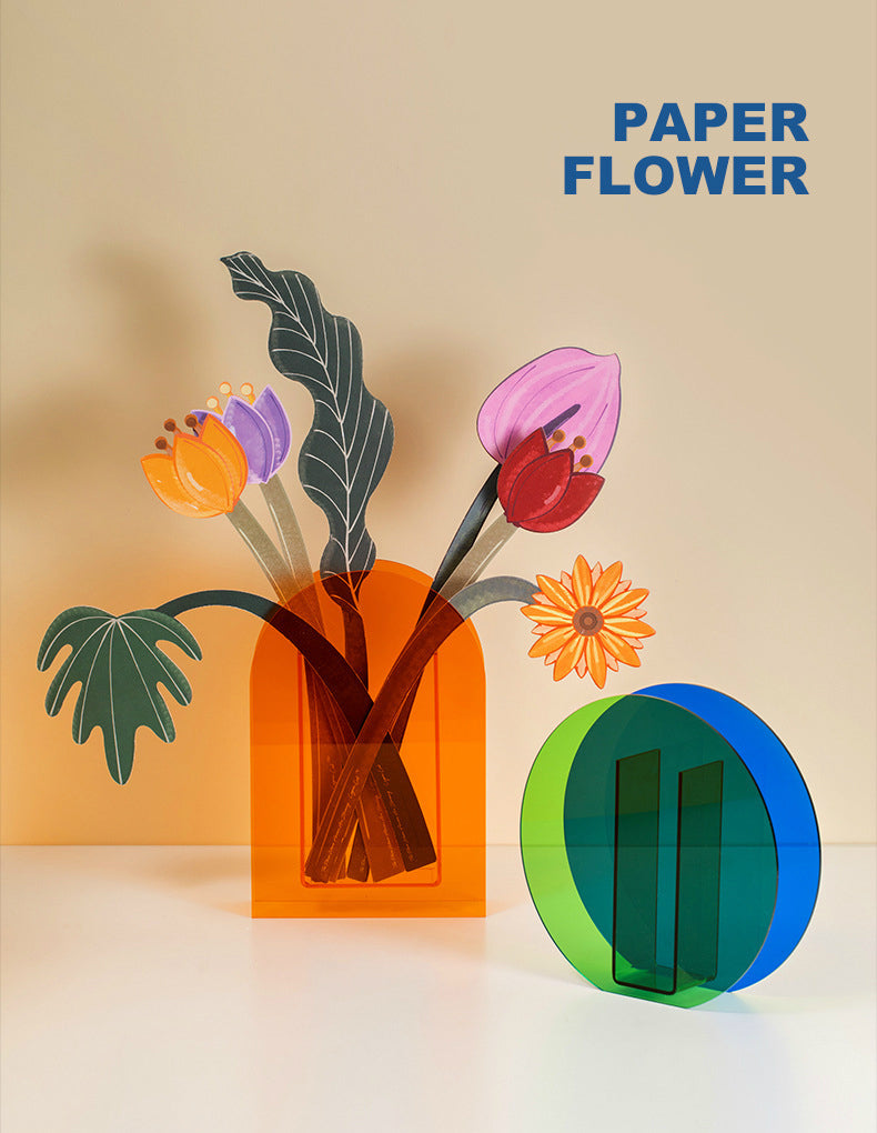 AcriPot - Modern Abstract Acrylic Art Nordic Floral Vases